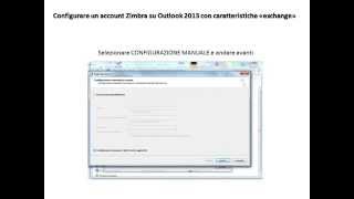 Outlook 2013 con Account Zimbra - Cloudonthecloud