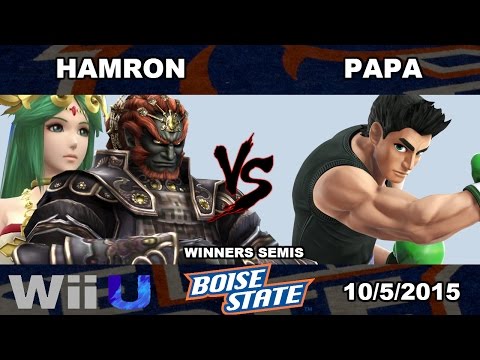 Hamron (Ganon, Palutena) vs. Papa (Little Mac) - SSB4 Winners Semis - Boise Smash University #2