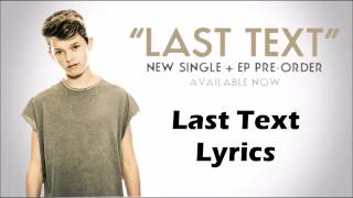 Jacob Sartorius - Last Text [Lyrics]