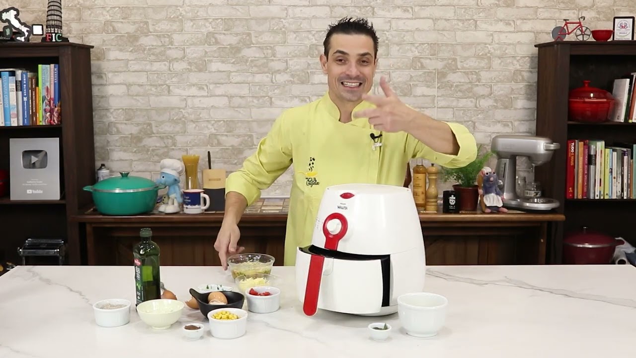 Um lanche muito prático! OMELETE NA AIR FRYER