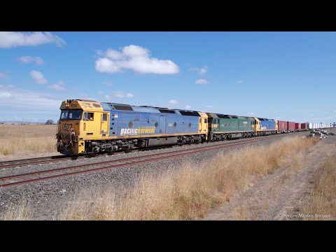7902V Mildura Container Train At Gheringhap Loop (24/3/2023) - PoathTV Railways