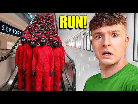 IF YOU SEE SQUID GAME ARMY in an Abandoned Mall, run.. (it’s a trap)