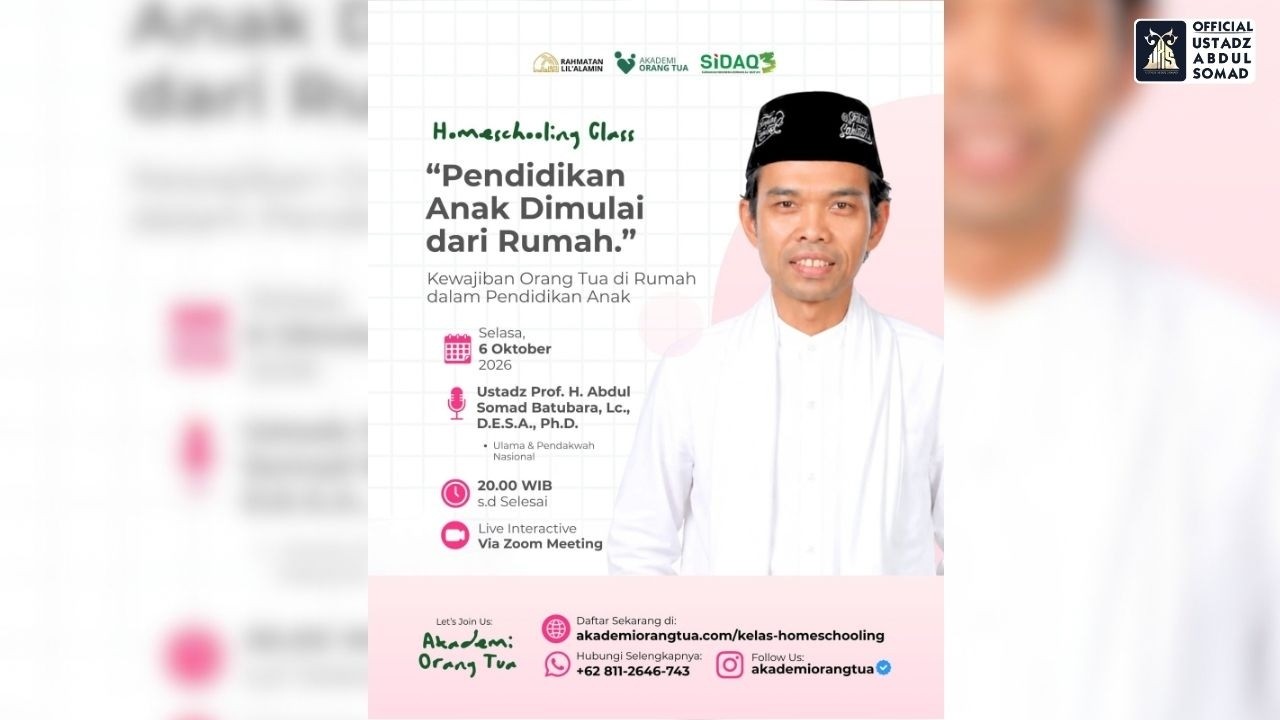 LIVE | Kewajiban Orang Tua di Rumah dalam Pendidikan Anak | Ustadz Abdul Somad