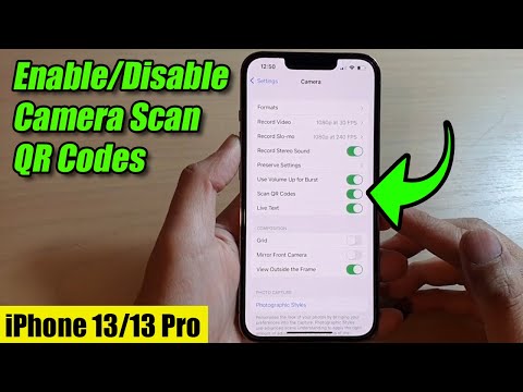 iPhone 13/13 Pro: How to Enable/Disable Camera Scan QR Code