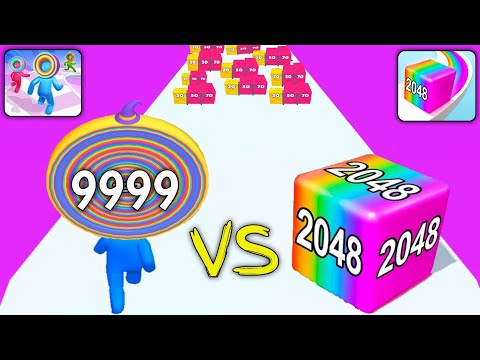 Satisfying Mobile Game jelly run 2048 vs Layer man Gameplay 9999 Levels Tiktok Games Latest Update