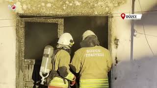 Yangında Dumandan Etkilenen 5 Kişi Hastaneye Kaldırıldı