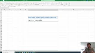 How to extract emails from a cells in Excel