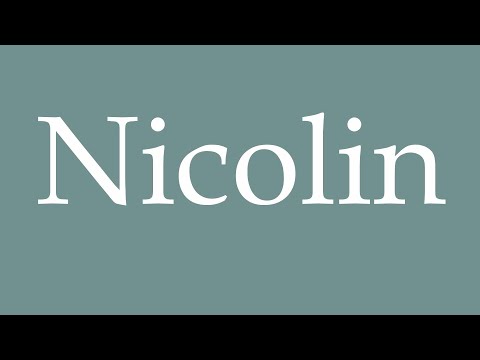 How to Pronounce ''Nicolin'' Correctly in French