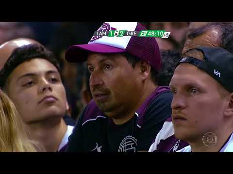 Momentos finais do jogo entre Lanús 1 x 2 Grêmio