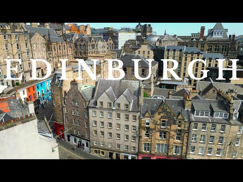 [4K] City of Edinburgh by Drone | Relaxing 40 Mins