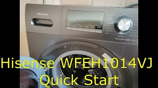 Washing Machine Hisense WFEH1014VJ Quick Start