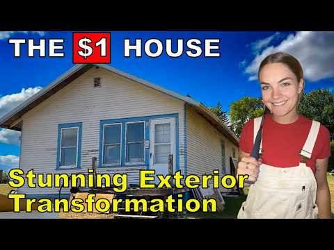 My $1 House: Exterior Renovations (Start To Finish)