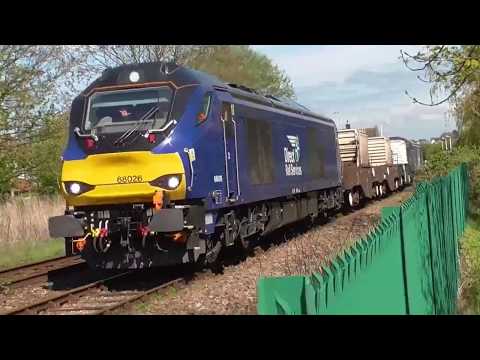 68026/68002 6c51 Sellafield - Heysham flasks / 6c52 Return, 4th May 2018