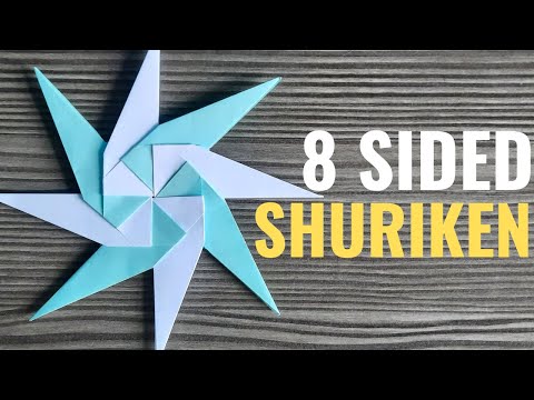 How To Make An Origami 8 Pointed Ninja Shuriken | Easy Origami