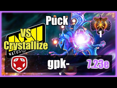 Gambit.gpk - Puck MIDLANE | vs NA`VI.Crystallize | TOP 1 MMR | KDA: 16/0/10 | GG EZ | Wipe | 7.23e