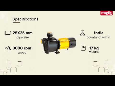 Crompton single phase 1hp shallow well jet pump