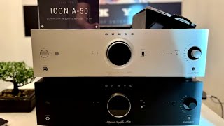 Video thumbnail for Onkyo Icon Series Launches which includes Onkyo P-80 Preamplifier, M-80 Amp, & A-50 Integrated Amp by AV Atmos