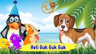 Download lagu Heli Guk Guk  Bebek Berenang, kambing dan Pinguin - Lagu Anak Indonesia Kartun // WE ART KIDS SONG mp3
