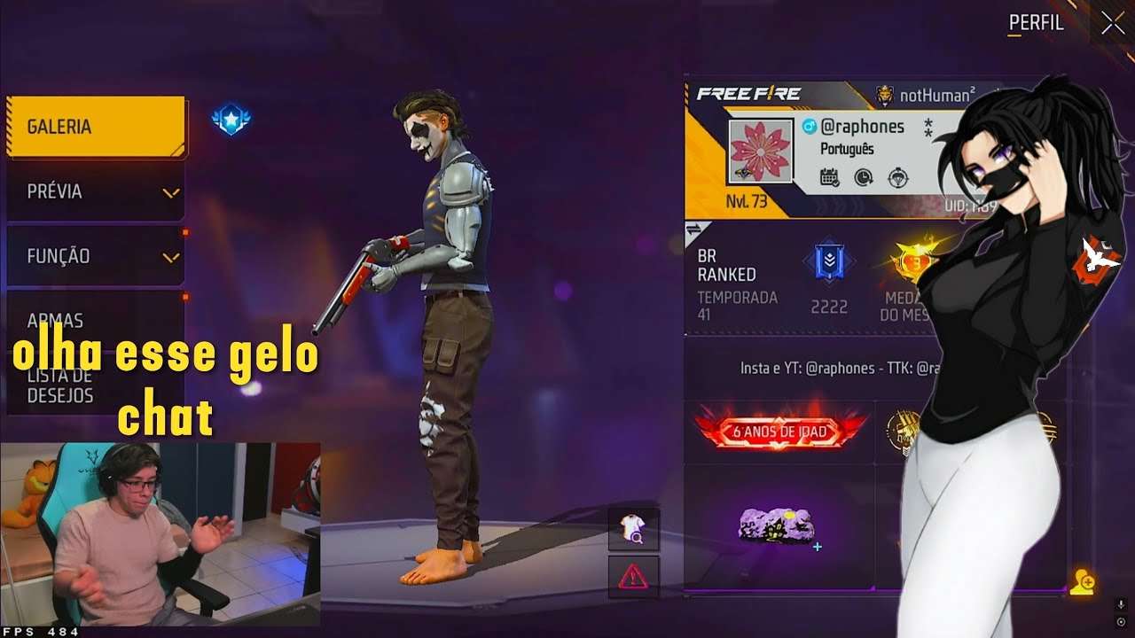 APELAPATO AVALIANDO PERFIL DE INSCRITOS NO LIVE PIX FREEFIRE PARTE 4