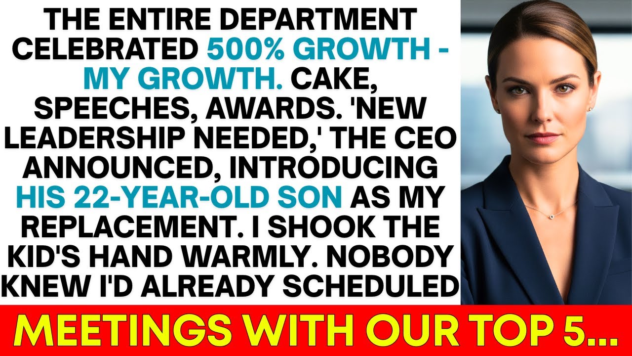 My Department Celebrated 500% Growth I Created, Then Replaced Me With CEO's Son...