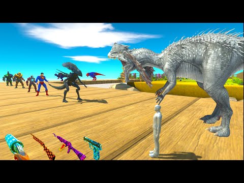 FPS AVATAR & DILOPHOSAURUS RESCUE MISSION - Animal Revolt Battle Simulator