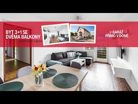 PRODÁNO Prodej byt 3+1 s garáží Sportovní Tábor - Profesionální realitní makléř Tábor a okolí