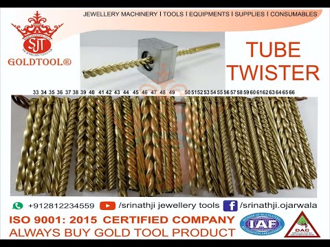 Gold Tool Premium Hollow Pipe & Tube Twisting Design Jewellery Dies