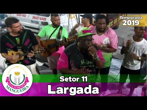 Mangueira 2019 - Ensaio de bateria no setor 11 (Largada) - Apoteose ao vivo