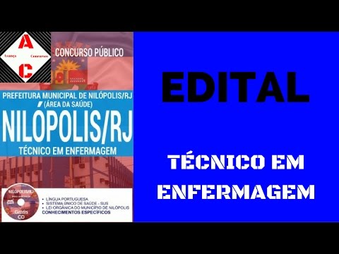Edital Concurso Nilópolis-RJ 2016 - Técnico em Enfermagem
