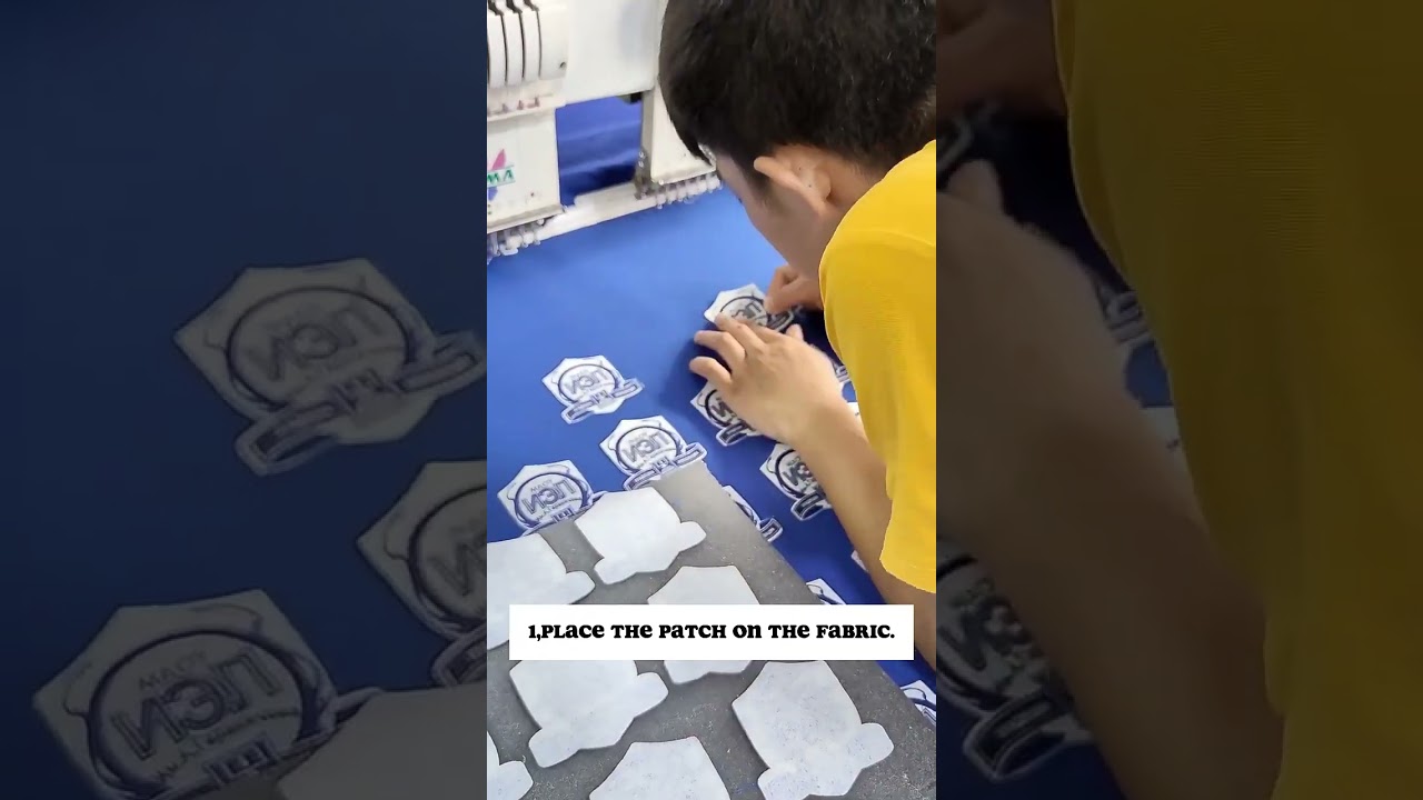 Custom Logo Iron On Embroidered Patch Self Adhesive Clothing Embroidery Patches