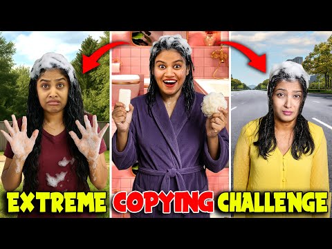 EXTREME COPYING CHALLENGE 🤩 | MOST IRRITATING CHALLENGE EVER🤣❌ | PULLOTHI