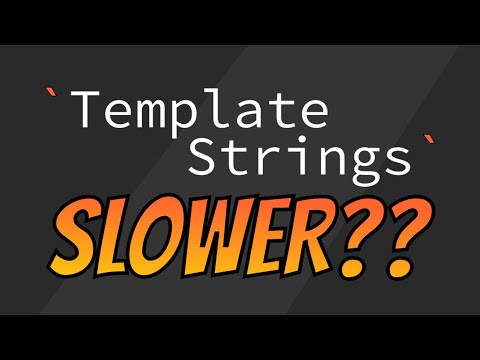 Backtick Template Literals Slower Javascript String Testing