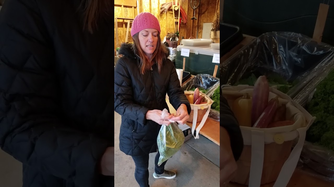 CSA share pickup at Heirloom Farm