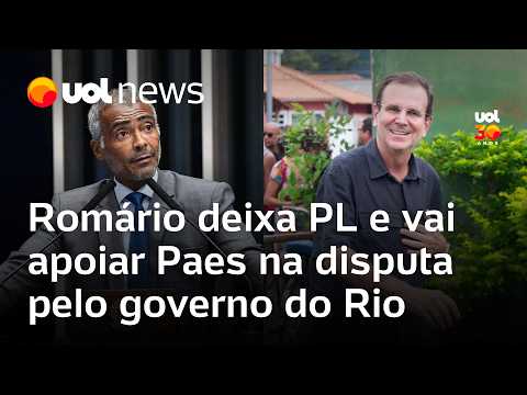 Romário deixa PL e vai apoiar Eduardo Paes na disputa pelo governo do Rio