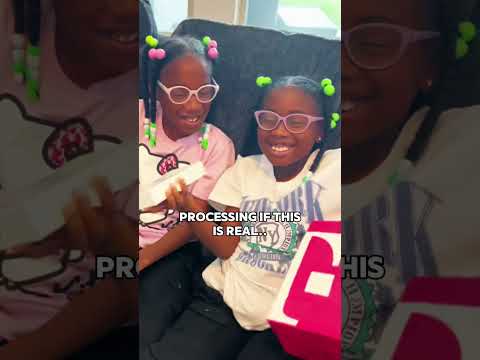Surprising Kyndall and Blair with IPhones for their birthday 🥹❤️ #surprise #reaction