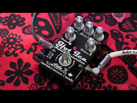 Aleks K Production HOT ICE sweet distortion guitar effect pedal demo with SG