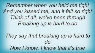 Renee Olstead - Breaking Up Is Hard To Do Lyrics