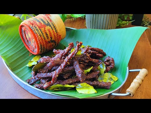 Recipe : Sen Lod | Lao Style Beef Jerky