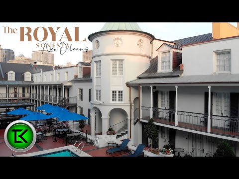 Hotel Tour: Royal Sonesta New Orleans (Interior Balcony room Tour) + On-site Dining & Amenities