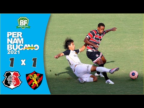 Santa Cruz 1 x 1 Sport | Campeonato Pernambucano 2021 | Melhores Lances | Barrinha Fechada