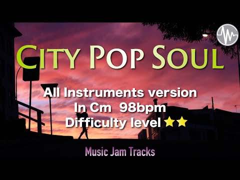 City Pop Soul Jam C Minor 98bpm All Instruments version Backing Track