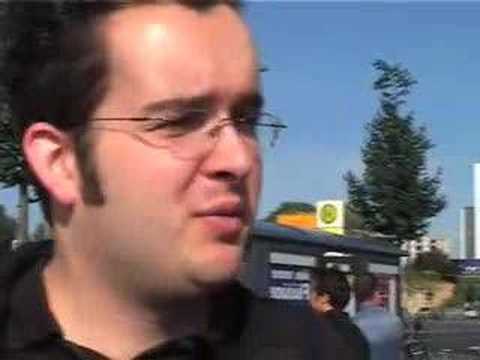 Straßenbefragung zur Bahnprivatisierung