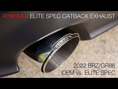 Remark Elite Spec Catback Exhaust for 2022 Subaru BRZ/Toyota GR86 - Demo & Comparison