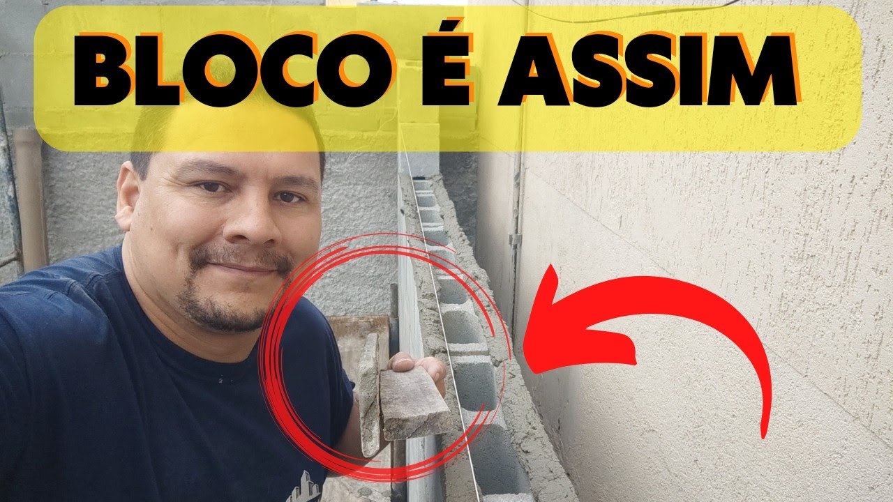 Não faça parede sem ver esse vídeo. Melhor forma de assentar bloco.