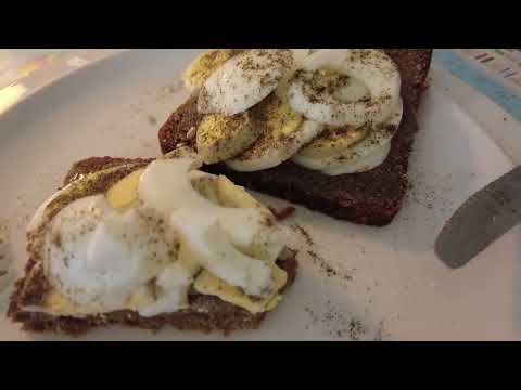 MongoTV_8764 - Min Frokost - Frisk RUGBRØD Med Tahin og HÅRDKOGT ÆG i SKIVER