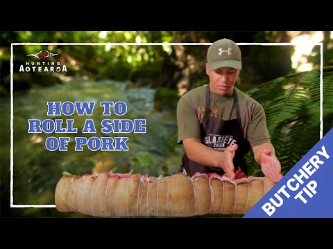 Rolling a side of pork - Hunting Aotearoa Tip - Part 13