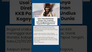 Panglima KKB Intan Jaya Undius Kogoya Meninggal Dunia Usai 7 Hari Markasnya Direbut Pasukan TNI