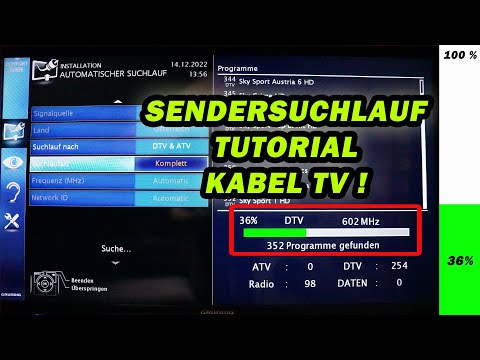 SETTING UP TV CHANNELS | CHANNEL SEARCH | CABLE TV | GRUNDIG | FACTOREM