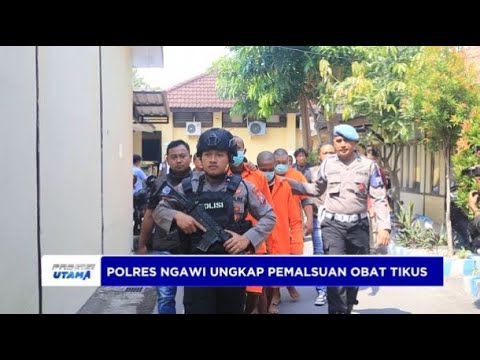POLRES NGAWI UNGKAP PEMALSUAN OBAT TIKUS