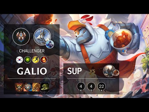 Galio Support vs Pantheon - KR Challenger Patch 10.18